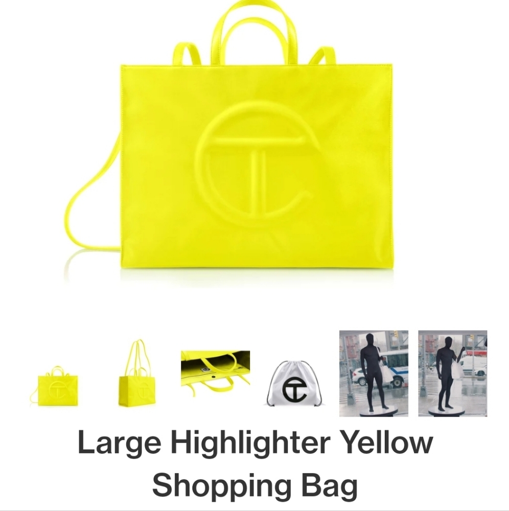 Highlighter Yellow Telfar (Large)